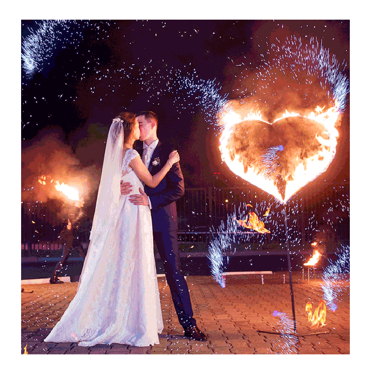 Организация пиротехнического шоу на свадьбу  Велиж | velizh.salutsklad.ru