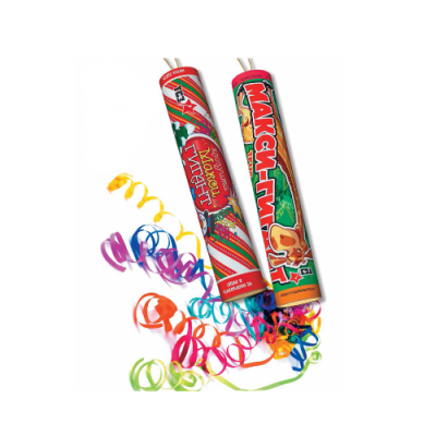 Макси-Гигант с серпантином Хлопушки купить в Велиже | velizh.salutsklad.ru